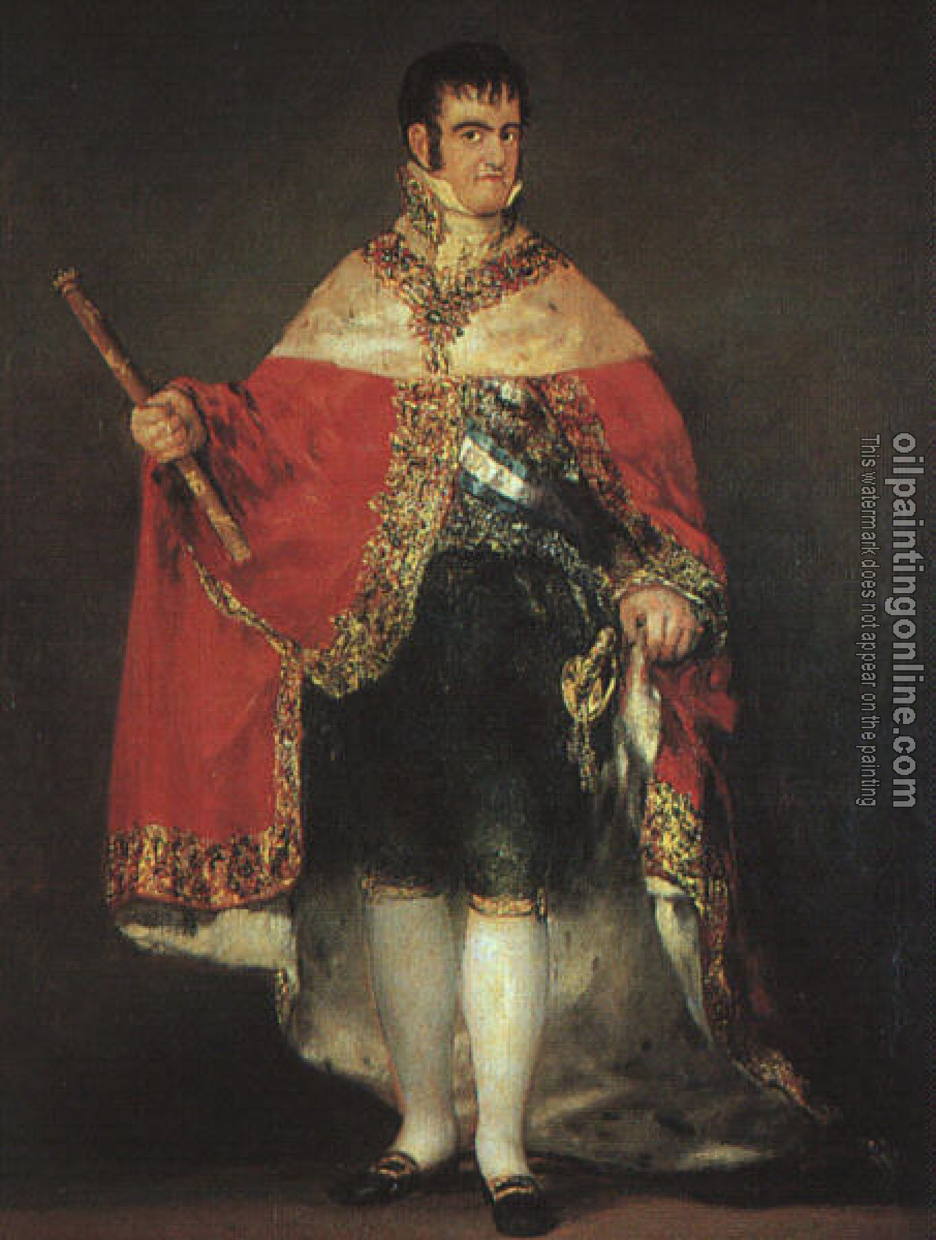 Goya, Francisco de - Ferdinand 7 in his Robes of State